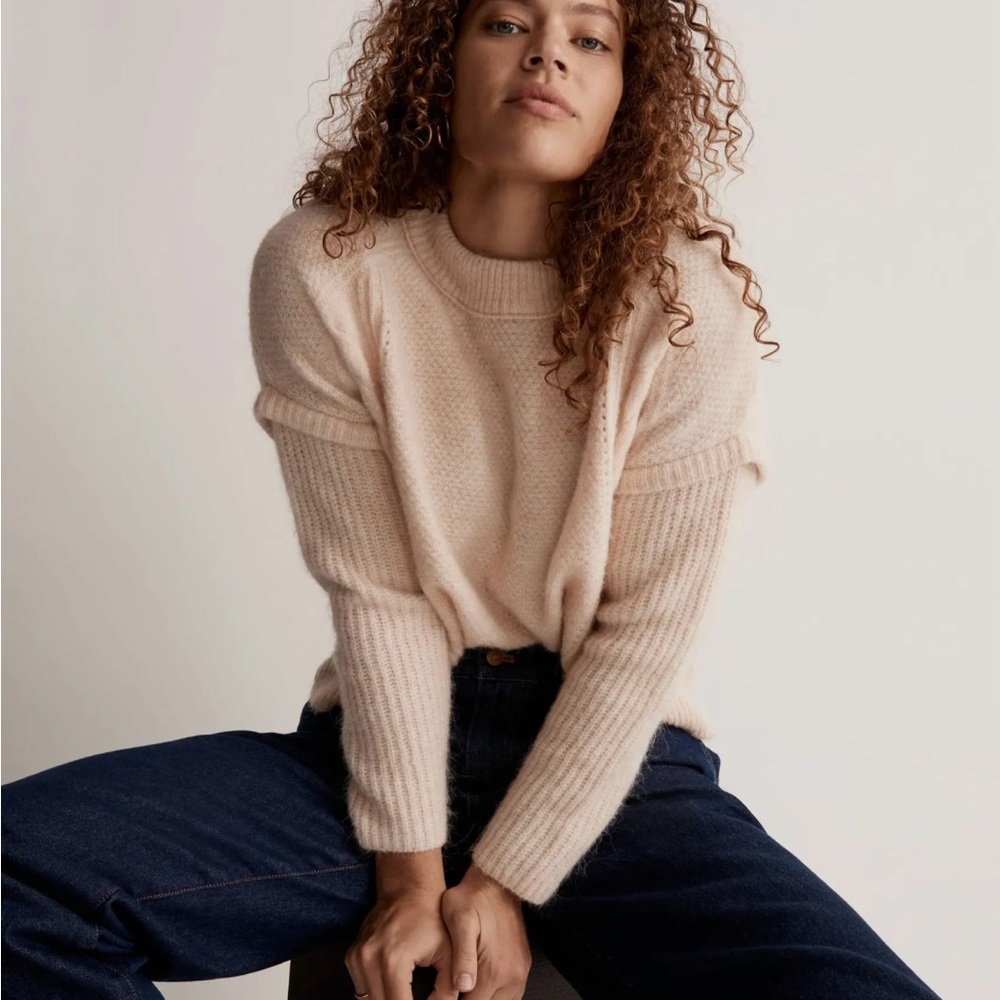 Madewell Havener Cable Pullover Sweater